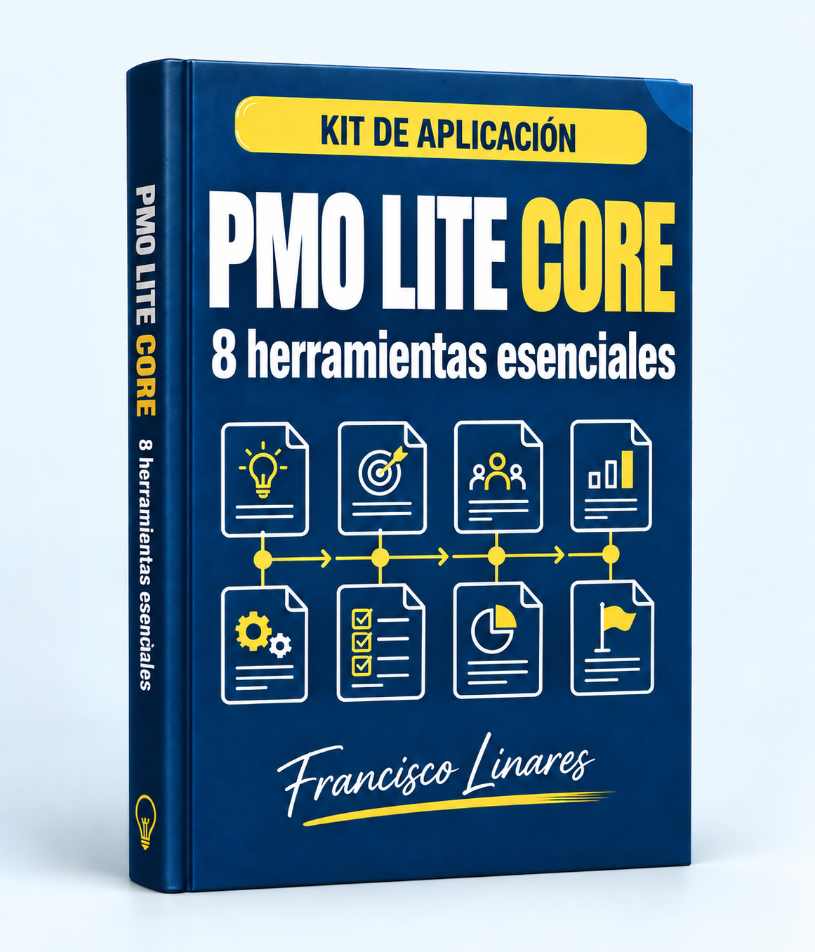Portada de PMO Lite Pro: 8 plantillas editables y Guía práctica